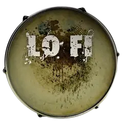 Lo-Fi kit kick drum head